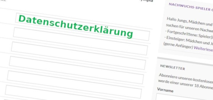 Datenschutz Header